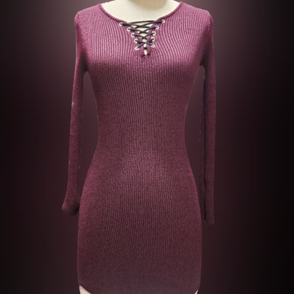 Burgundy Top or Sweater Dress